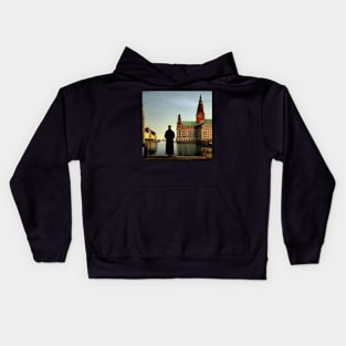 Hamburg in Caspar David Friedrich Style Kids Hoodie